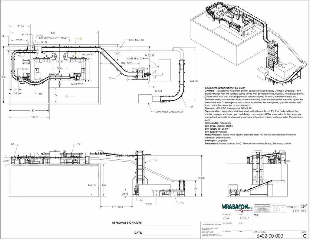 Wrabacon Frozen Food Handling System
