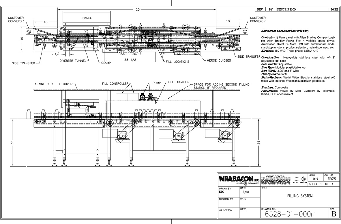 Wrabacon Custom CBD Oil Filling System Schematic